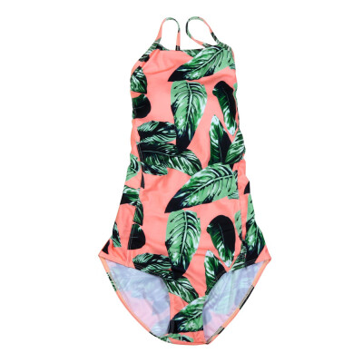 

Roseonmyhand Sexy Womens One Piece Swimsuit Push-Up Padded Bra Printed Swimwear Jumpsuit