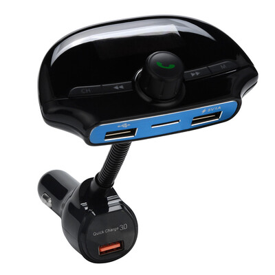 

〖Follure〗Wireless In-Car BT FM Transmitter Dual USB Car Charger AUX Input TF Card