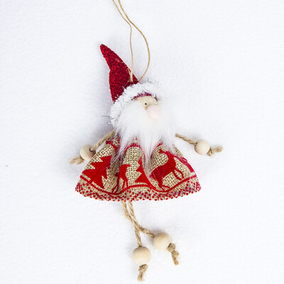 

FUNNYBUNNY 1PC Christmas Mini Decoration Doll Santa Snowman Angel Doll Doll Christmas Tree Door&Window Creative Pendant
