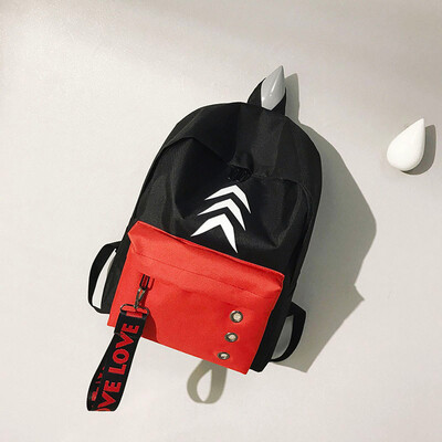 

Tailored Women Girls Preppy Letter Print Shoulder Bookbags School Travel Backpack Bag
