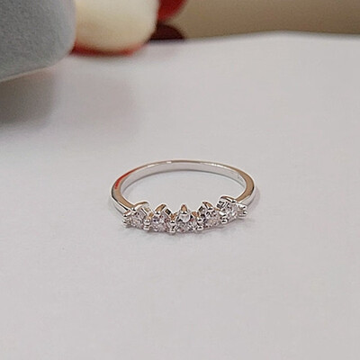 

Creative Light Love Zircon Ring Plated Platinum Ring Diamond Ring European And American Fashion Girl Jewelry
