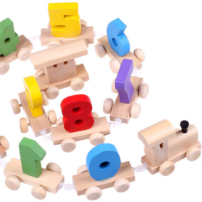 

YIWULAPersonalised Digital Name wooden Train Birthday New Year Christmas Gift Toy