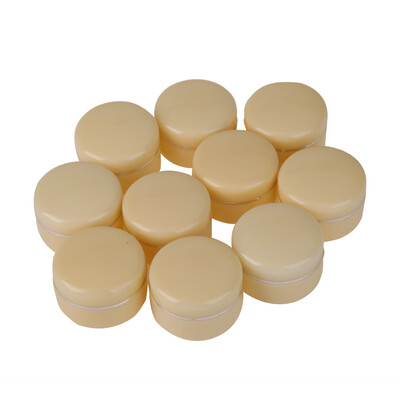 

10pcs 30g Empty Cosmetic Jar Pot Eyeshadow Face Cream Container Box Beige