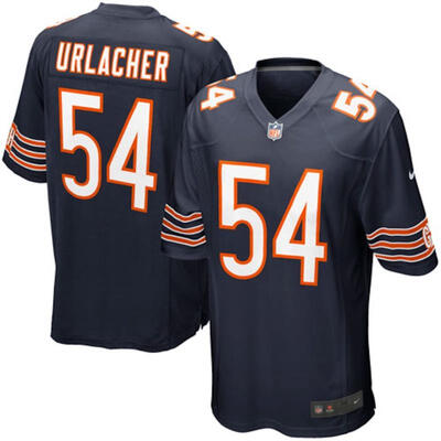 

Mens Football Jersey Chicago Bears Brian Urlacher Navy Blue Game Jersey