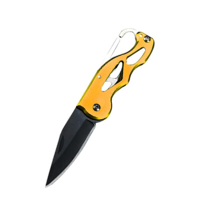 

Multifunction Outdoor Mini Key Ring Cut Camping Stainless Steel Handle Survival Cutter Rescue Tool