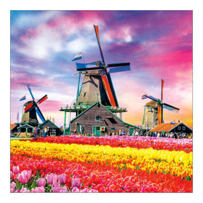 

5D DIY Full Drill Diamond Painting Windmill Cross Stitch Embroidery Mosaic