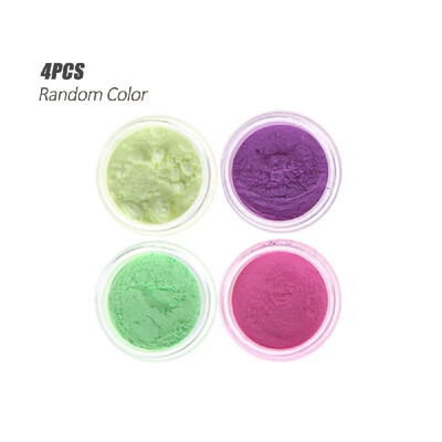 

Fashion Decor UV Gel Polish Glow In The Dark Nail Tip Art Glitter Powder Dust Luminous Sands Manicure Decoration Fluorescent 6PCS