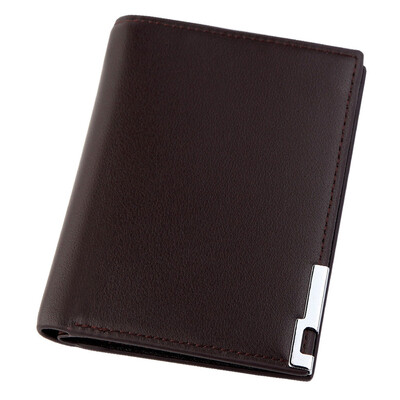 

Tailored Mens Short Fashionable Multi - card Slim Leather Coin Purse Card Holder Bag
