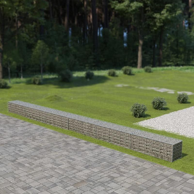 

Gabion Wall with Covers Galvanized Steel 354"x197"x197