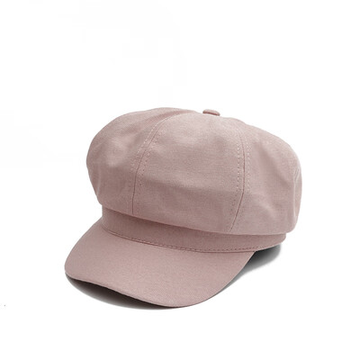 

Hat Lady summer octagonal Beret Korean version breathable NAVY HAT Japanese retro British duck tongue hat mens fashion