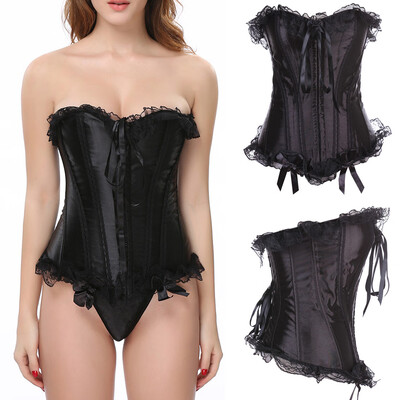 

〖Follure〗Women Underbust Lace Bandage Waist Trainer Corsets Shapewear Body Shaper