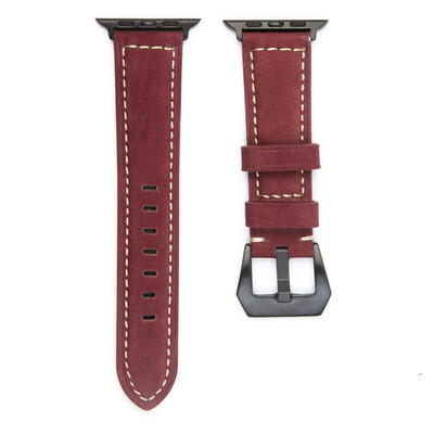 

〖Follure〗Leather Strap Replacement Band For Apple Watch Series 1234 42mm44mm Black