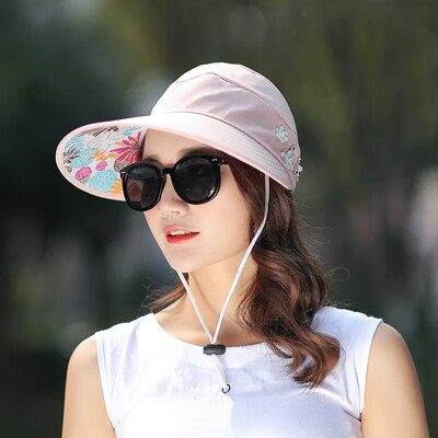 

Hat Female Korean Fashion Sunhat Summer cycling sunshade with sunscreen&UV protection foldable hat