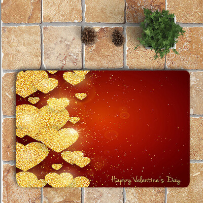 

Gobestart Romantic Valentines Day Area Rug Mat For Living Dining Dorm Room Bedroom Home