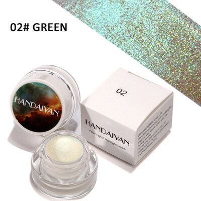 

Lady Makeup Highlighter Glitter Metallic Shimmers Eyeshadow Cream Beauty Cosmetic