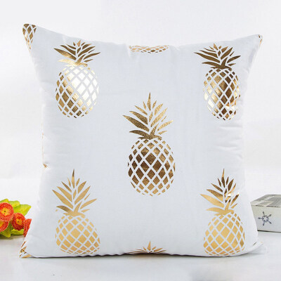 

New Gold Stamping Throw Pillow Covers Sofa Bedroom Car Office Cushion Case Decor