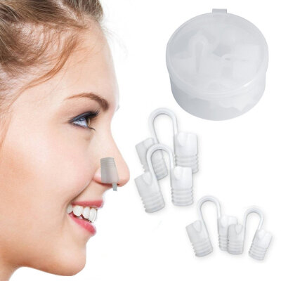 

Greensen 4PcsBox Relieve Snoring Stopper Guard Easy Sleeping Breath Aid Clip Nasal Dilator DeviceSnoring Clip Breath Aid