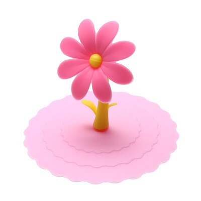 

Sunflower Dustproof Reusable Silicone Cup Lid DIY Insulation Cup Cover