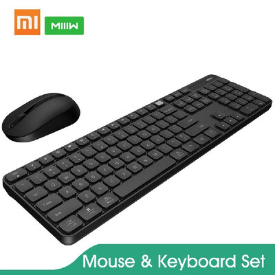 

Original Xiaomi MIIIW Keyboard And Mouse Set Wireless Office 104 Keys Portable Keyboard 24GHz Anti-slip Mouse For Computer Laptop