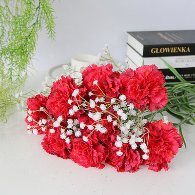 

Gobestart Artificial Carnations Silk Flower Bridal Hydrangea Home MothersTeachers Day