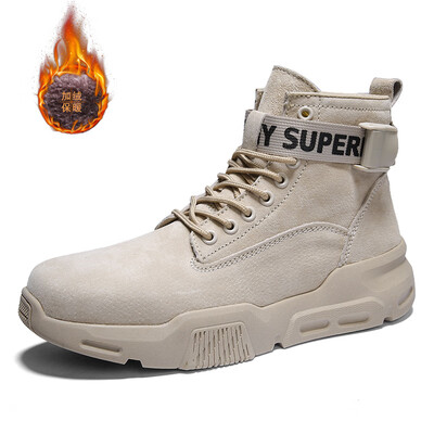 

Martin boots mens trend British short boots mens leather boots wild high-desert desert tooling Martin shoes