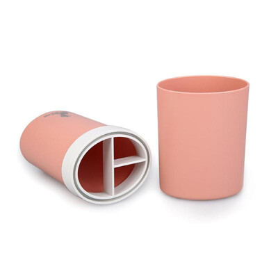 

Portable Plastic Toothbrush Holder Travel Bath Toothpaste Storage Water Cup