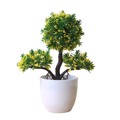 

Guest-Greeting Pine Simulated Potted Plant Fake Bonsai Home Office Desk Decor