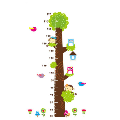 

〖Follure〗Fashion Kids Height Measure Animal Room DIY Huge Murals Wall Sticker
