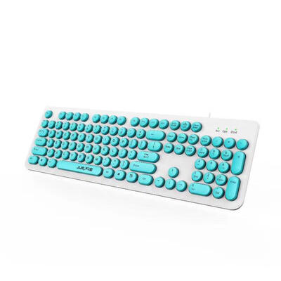 

Gaming Backlit Mechanical Retro Punk Style Circle Round Key Cap Keyboard Letter Alphabet Glowing Illuminated 104 Keys US