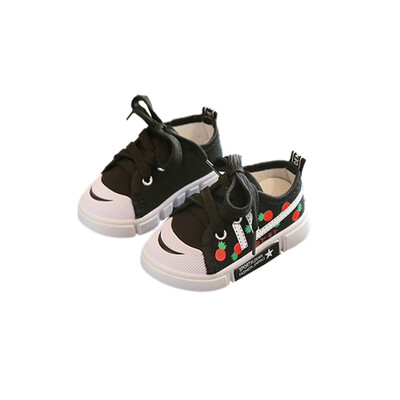 

New Sports Sneakers Baby Boys Girls First Walkers Shoes Infant Toddler Soft Sole Breathable Strawberry Print Anti-slip Baby Shoe