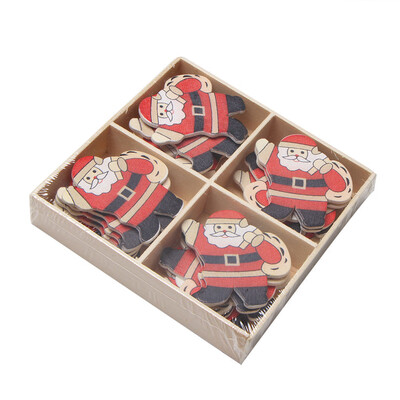 

〖Follure〗20pcsbox Christmas Wooden Labels Christmas Closet Window Wall Stickers Decor
