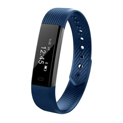 

ID115HR Bluetooth Heart Rate Monitor Smart Bracelet Fitness Tracker Step Counter Wristban