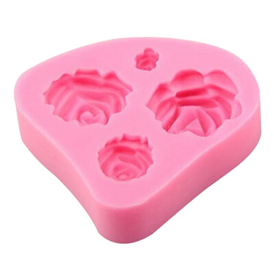 

3D Fondant Rose Mould Silicone Cake Mold Cookware Non-Stick Cake Decorating