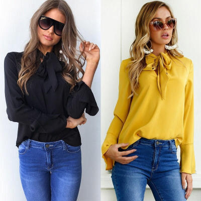 

2017 Fashion Women&39s Casual Long Sleeve T Shirt Summer Loose Tops Blouse