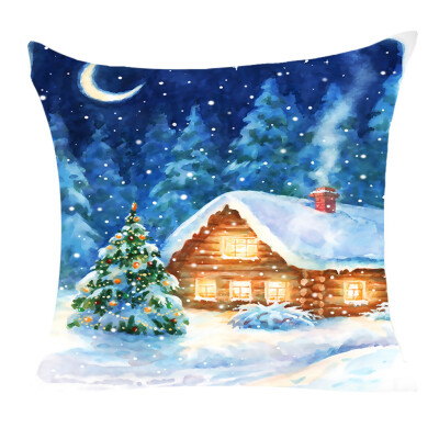 

Siaonvr Christmas Pillow Cover Decor Pillow Case Sofa Waist Throw Cushion Cover