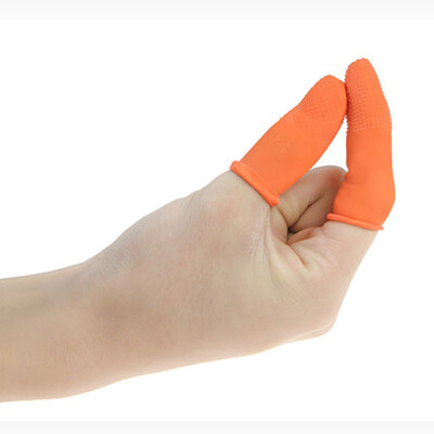 

Siaonvr 100 Prevent Slip Rubber Finger Cots Protector Fingertip Gloves Anti Static