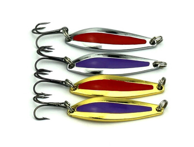 

VISSEN pesca 4pcsset Artificial Fishing Bait 55cm116g Fake Lures Metal Sequin Spinners Bait Spinner Wobblers Crankbaits