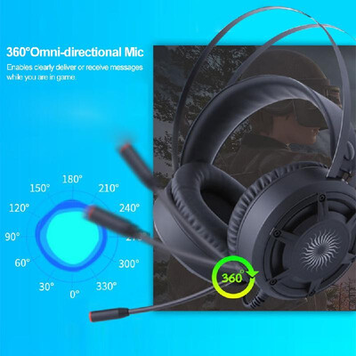 

G3 Gaming Headset Game Headphones Over-Ear Earphone with Microphone for PC Laptop Phones with USB 35mm Interface LED Light Volume
