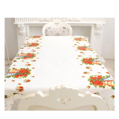 

Siaonvr Disposable Merry Christmas Rectangular Printed PVC Cartoon Tablecloth 110180cm