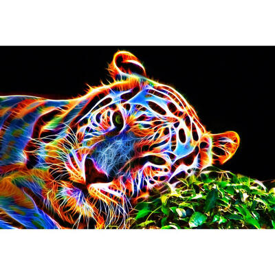 

5D DIY Full Drill Diamond Painting Gorgeous Tiger Cross Stitch Embroidery