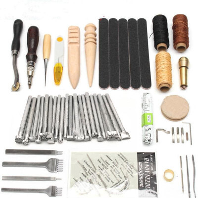 

Professional 59pcs Leather Craft Tools Kit Hand Leathercraft Accessories Leather Making Tool Set