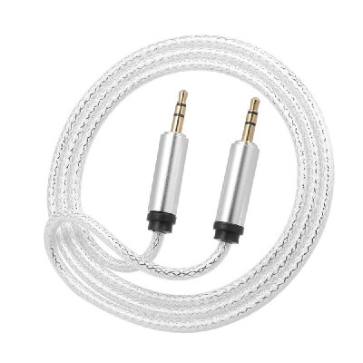 

35 mm Jack Auxiliary Audio Cable Male to Male Auxiliary Audio Cable for CarPhoneLaptopSilver
