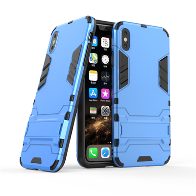

Goowiiz Phone Case For Iphone XXsXs MaxXR Armor PC TPU Silicone Hard Bracket Double Protection