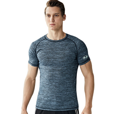 

Toponeto Mens New Elastic Fast-drying Tight Garment Training Air-permeable Short Sleeves