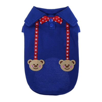 

Summer Cute Pet Puppy Shirt T-shirt Bow Bear Clothes Casual Dogs Apparel