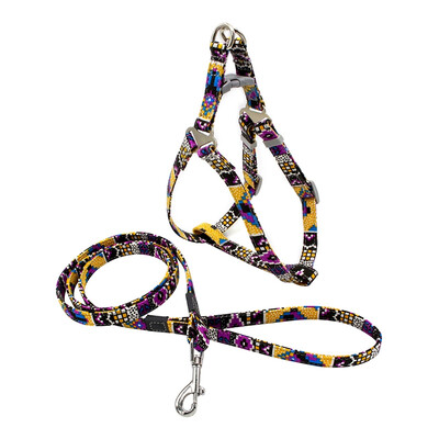 

Indian Style Dog Harness&Leash Set Dog Canvas Strap Vest And Traction Rope For Outdoor Walking For Small Medium Pets