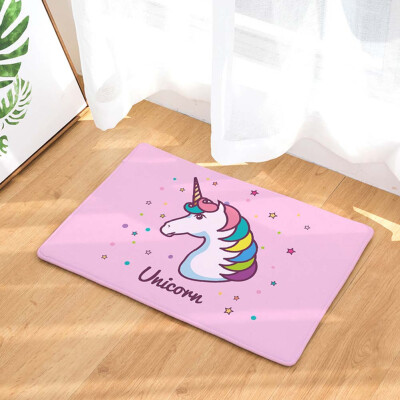 

Home Unicorn Carpet Fancy Cartoon Printed Non-slip Carpet For Living Room Bedroom