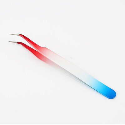 

Toponeto Durable Precision Color Anti-static Curved Tweezers Stainless Steel Nail