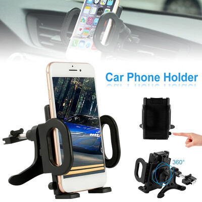 

Car Phone Holder Universal 360 Rotating GPS Air Vent Clip Cradle Mount Bracket