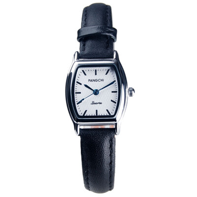 

Pengzhi belt student watches mens small dial watches womens square watches mens simple quartz watches wine barrel shape